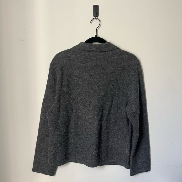 Appleseed's 100% Wool Gray Jacket in Petite sz PL - Picture 3 of 4